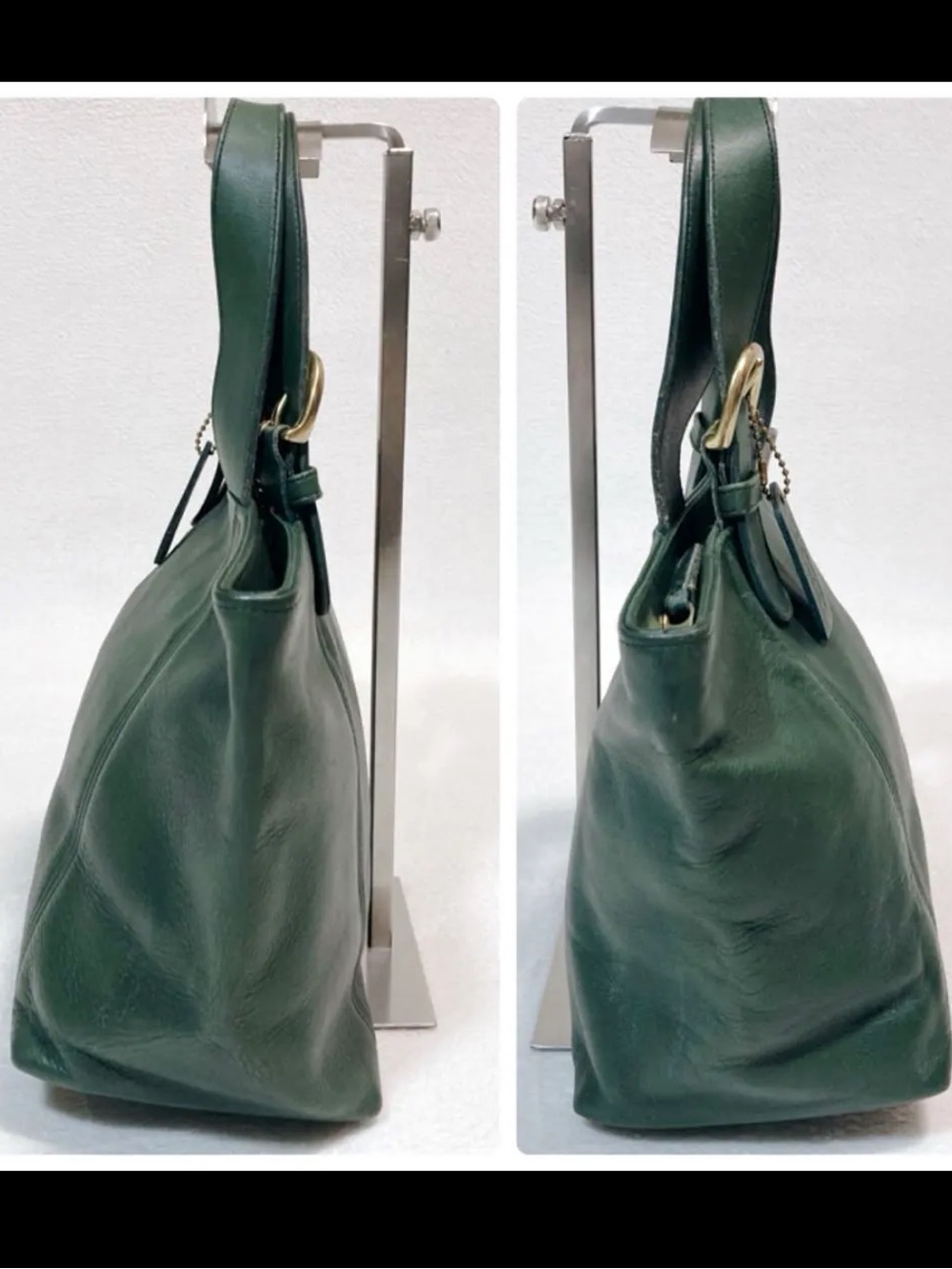 Vintage Coach Waverly Tote 4133 Bottle Green - Picture 5 of 10